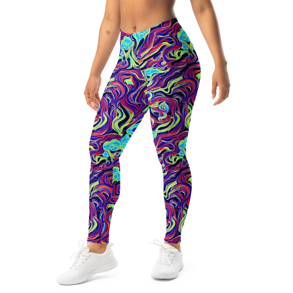 Plasma Waves on Leggings — Left Front