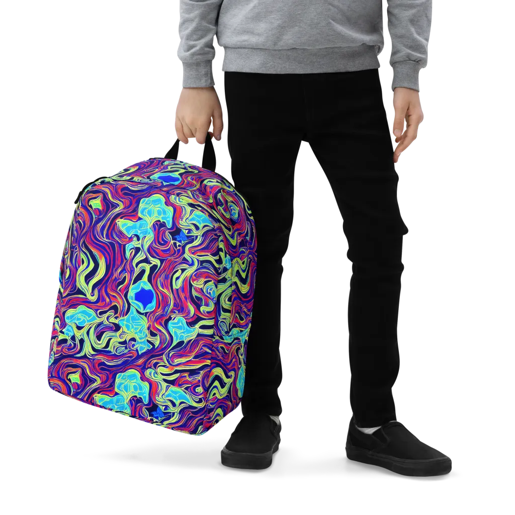 Plasma Waves on Minimalist Backpack — Zoomed-in