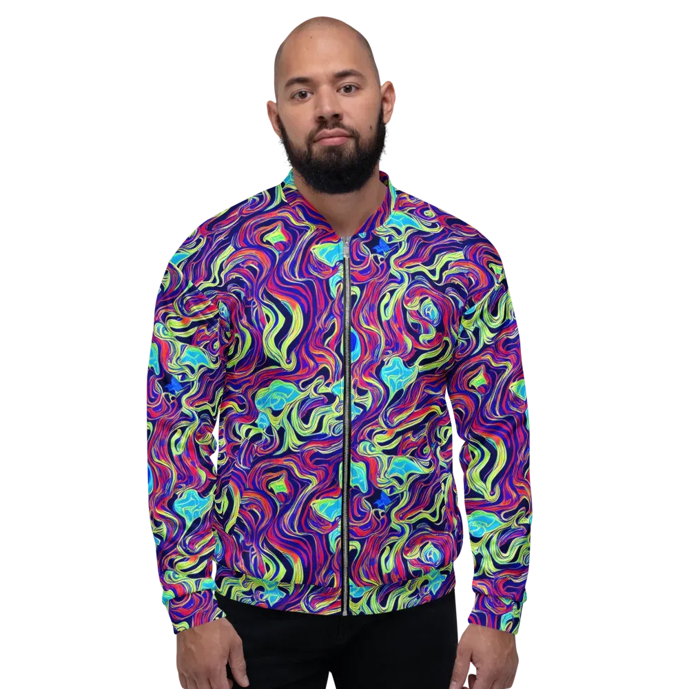 Plasma Waves on Bomber Jacket — Front