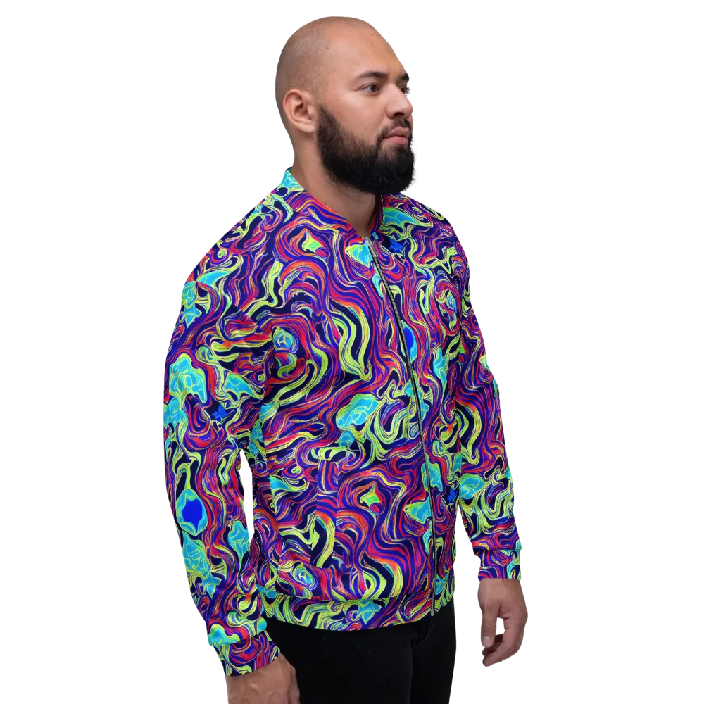 Plasma Waves on Bomber Jacket — Right