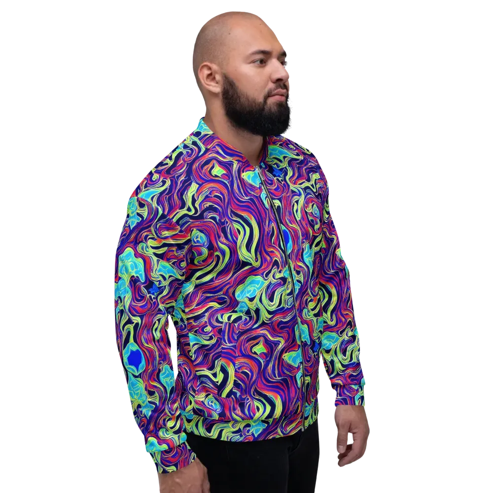 Plasma Waves on Bomber Jacket — Right