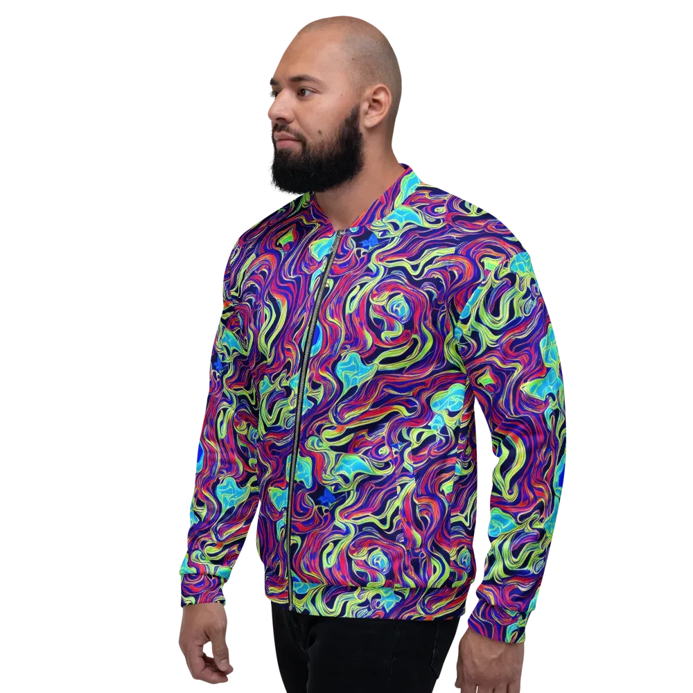 Plasma Waves on Bomber Jacket — Left