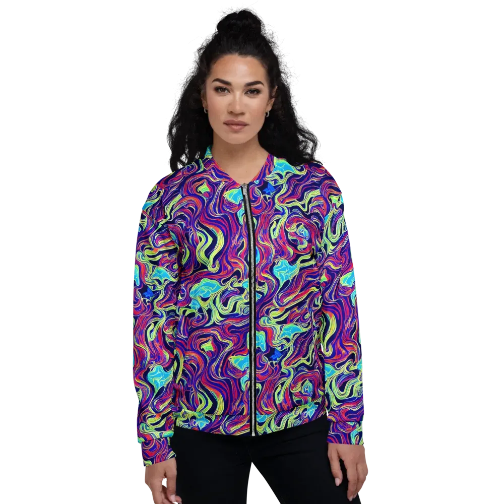 Plasma Waves on Bomber Jacket — Front