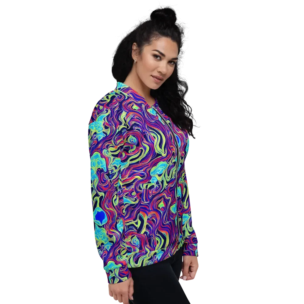 Plasma Waves on Bomber Jacket — Right