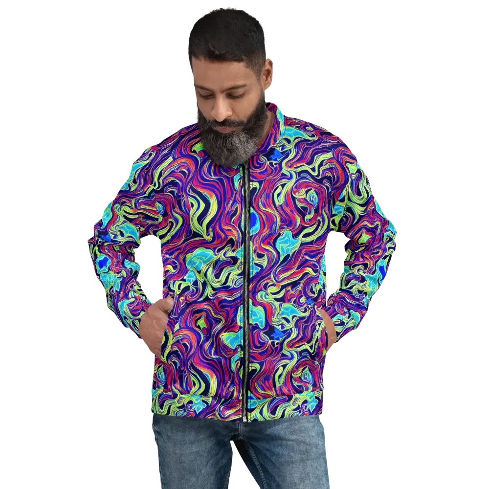 Plasma Waves on Bomber Jacket — Front