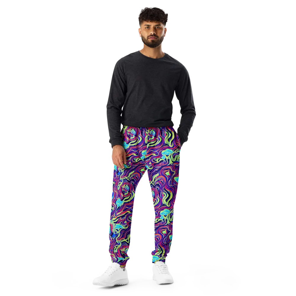 Plasma Waves on Men's Joggers — Front