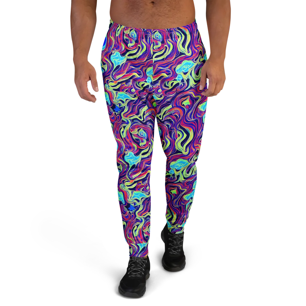 Plasma Waves on Men's Joggers — Front