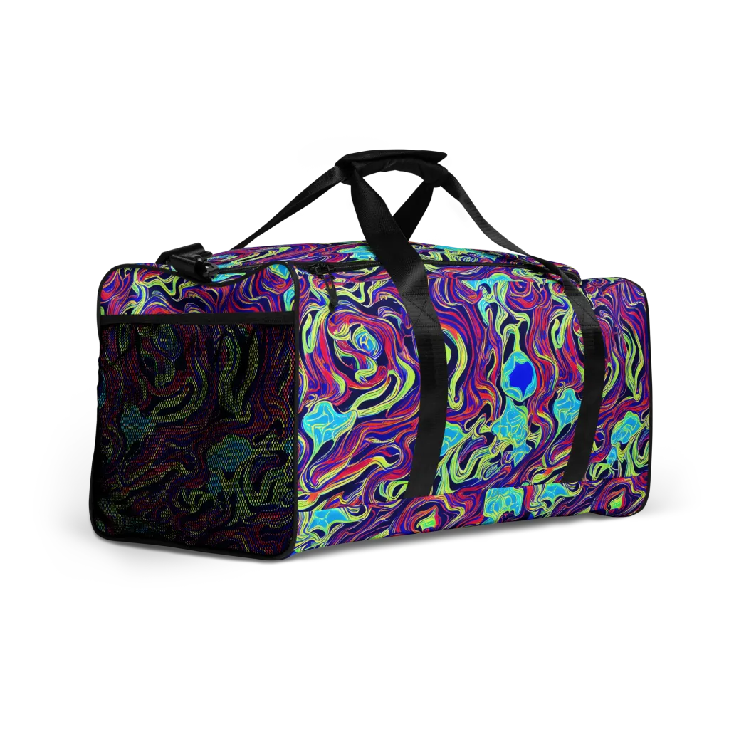 Plasma Waves on Duffle Bag — Right Front