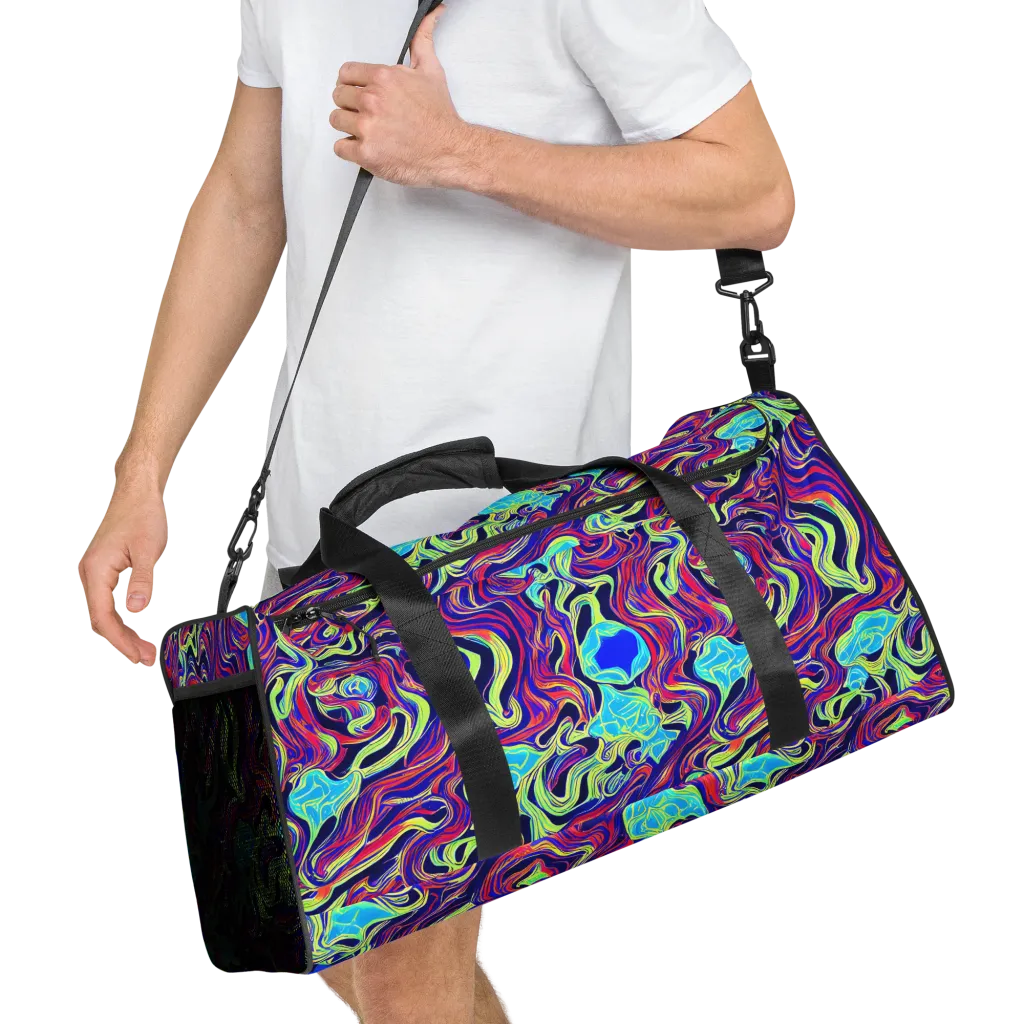Plasma Waves on Duffle Bag — Right Front