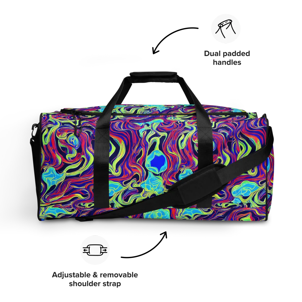 Plasma Waves on Duffle Bag — Front