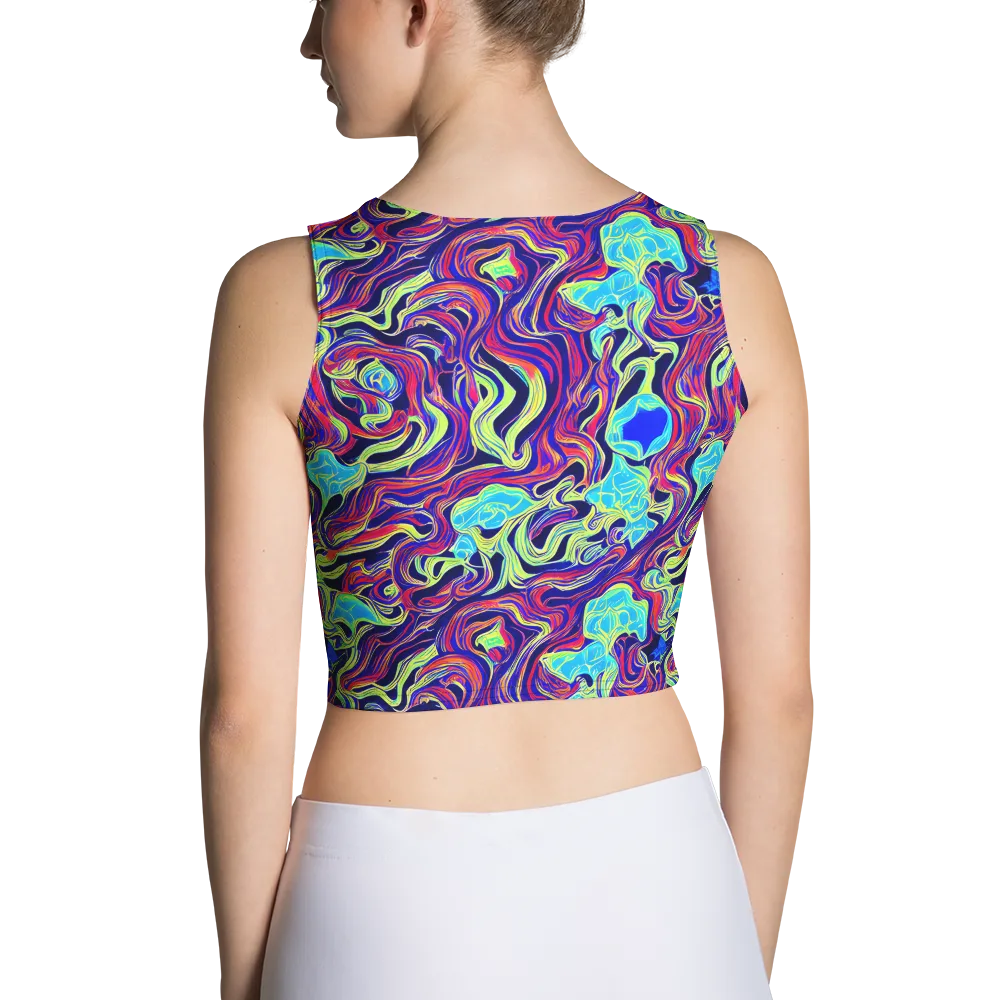 Plasma Waves on Crop Top — Back