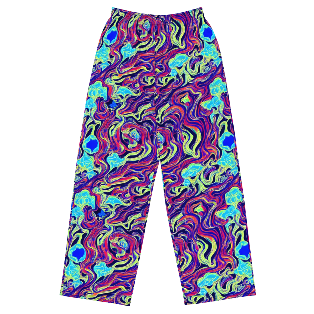 Plasma Waves on Wide-Leg Pants — Front