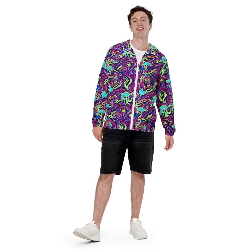 Plasma Waves on Men's Windbreaker — Front