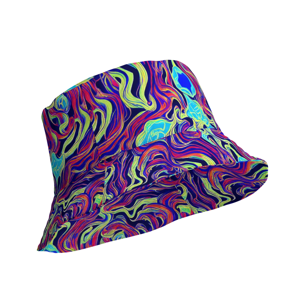 Plasma Waves on Reversible Bucket Hat — Product details Outside