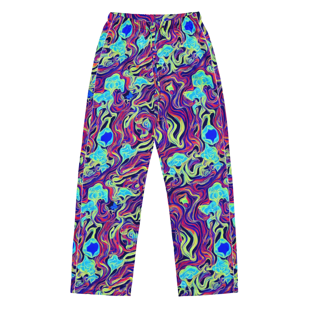 Plasma Waves on Women's Pajama Pants — Front