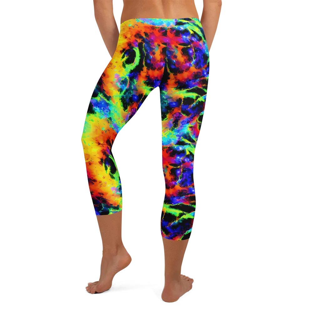 Psychic Pigment on Capri Leggings — Back