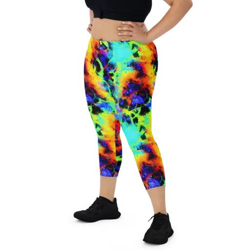 Psychic Pigment on a Capri Leggings