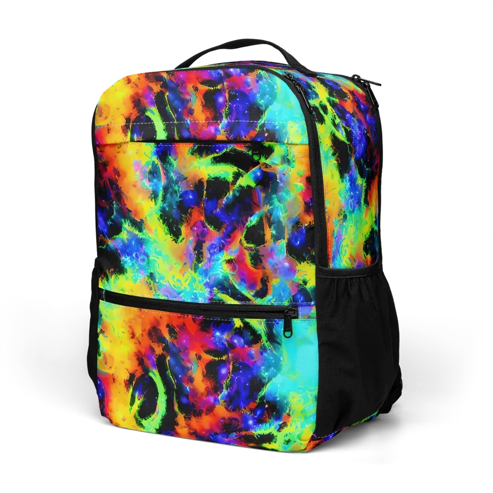 Psychic Pigment on Utility Backpack — Left Front