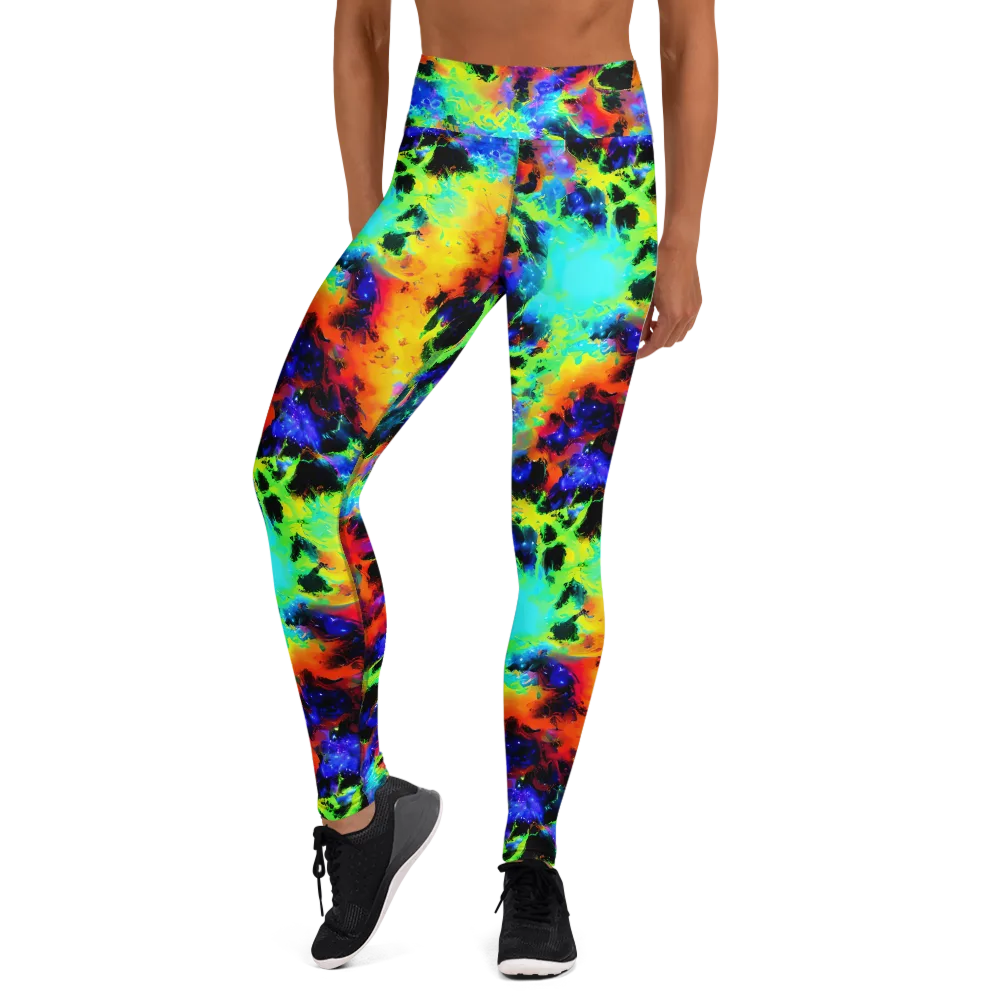 Psychic Pigment on Yoga Leggings — Front