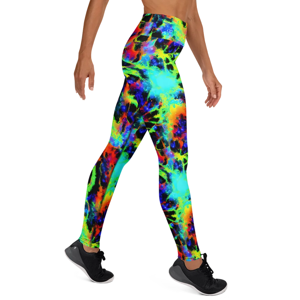 Psychic Pigment on Yoga Leggings — Right