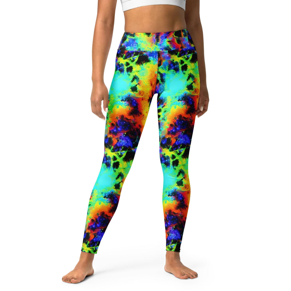Psychic Pigment on Yoga Leggings — Front