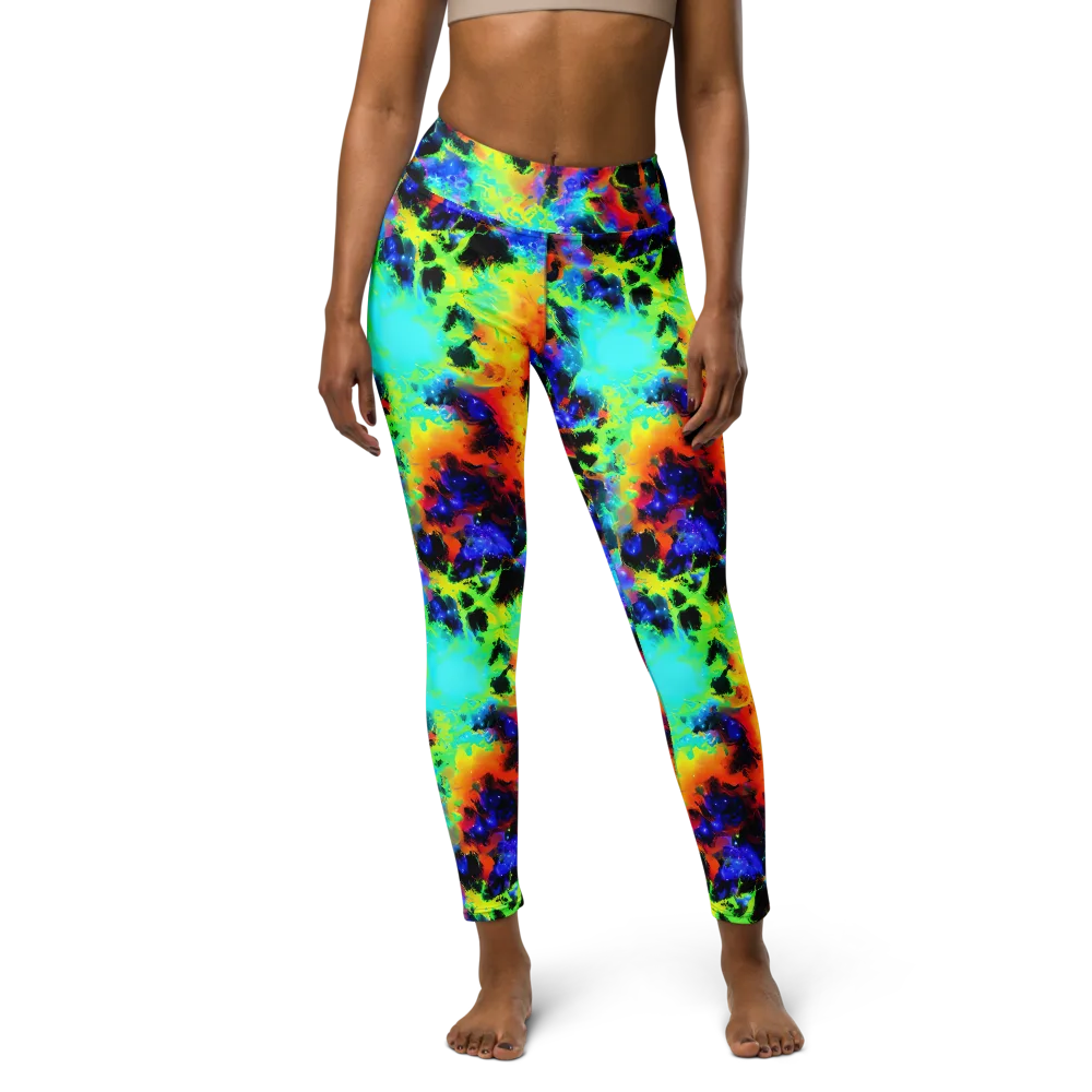 Psychic Pigment on Yoga Leggings — Front