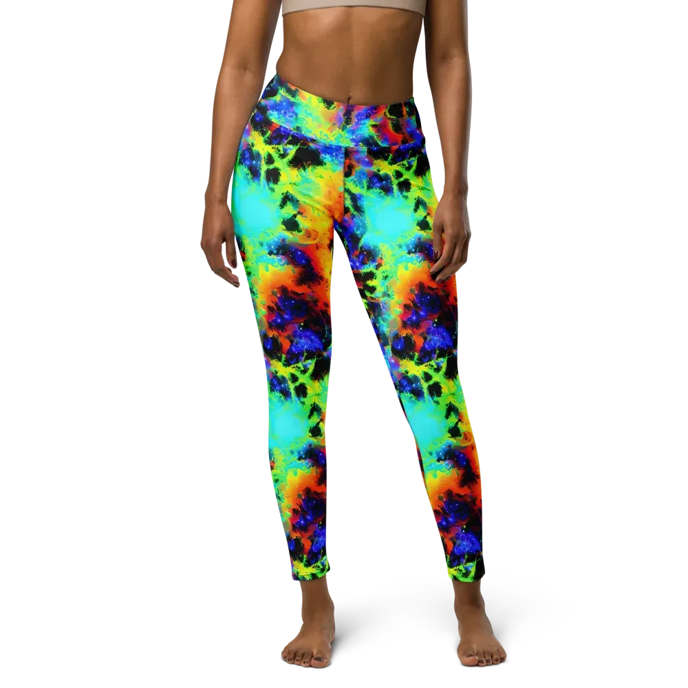 Psychic Pigment on Yoga Leggings — Front