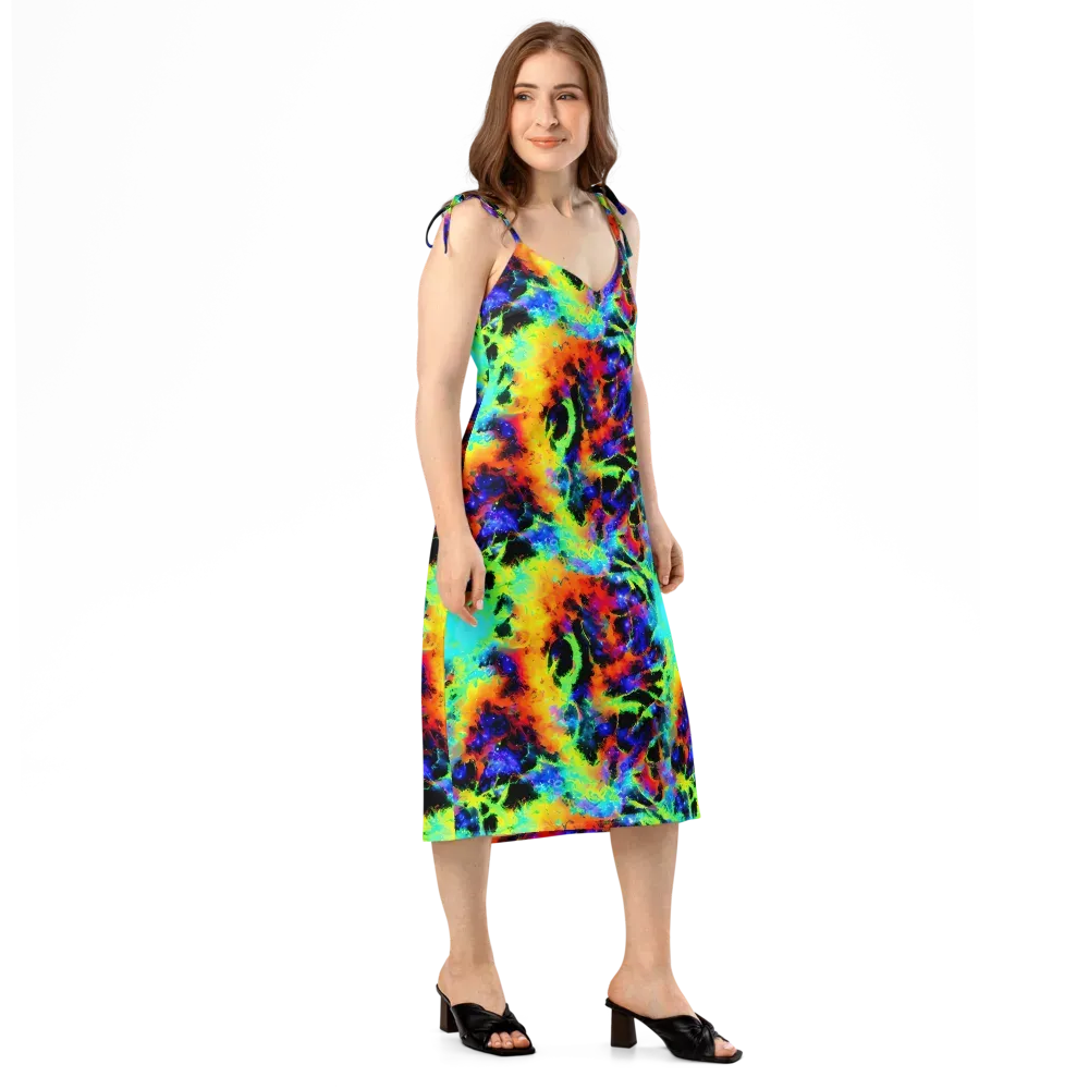 Psychic Pigment on Slip Dress — Right Front