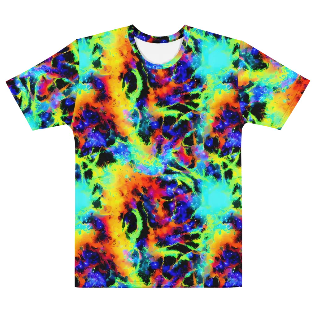 Psychic Pigment on Men's Cotton Crew Neck T-Shirt — Front
