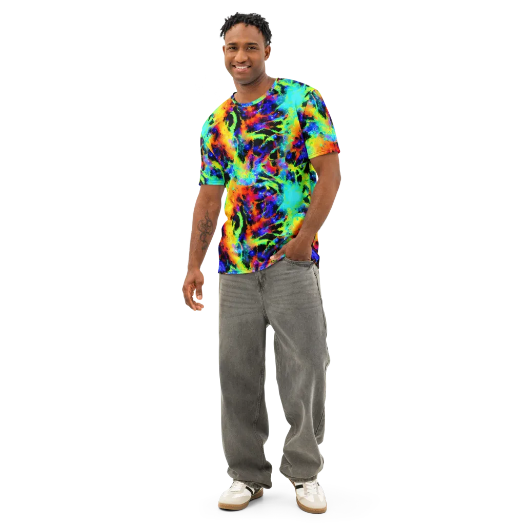 Psychic Pigment on Men's Cotton Crew Neck T-Shirt — Front