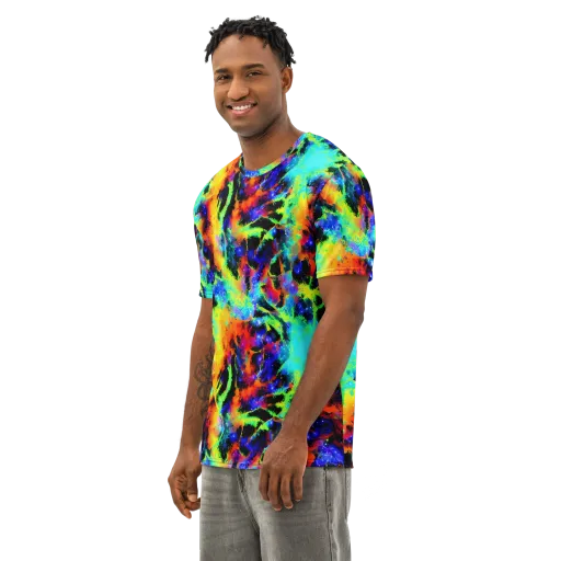 Psychic Pigment on a Men's Cotton Crew Neck T-Shirt