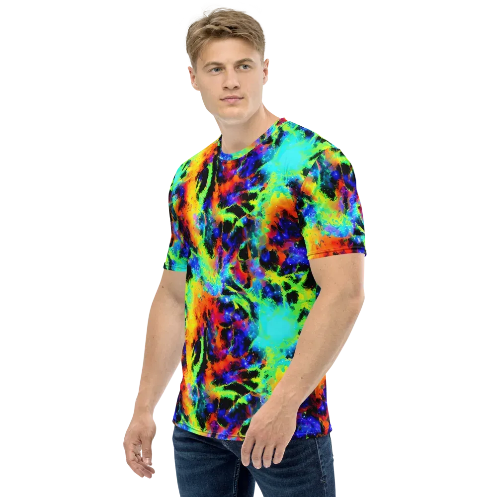 Psychic Pigment on Men's Crew Neck T-Shirt — Left