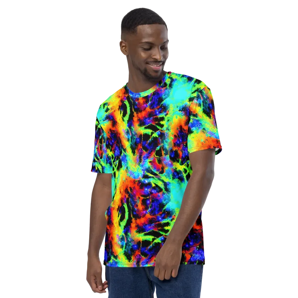 Psychic Pigment on Men's Crew Neck T-Shirt — Left