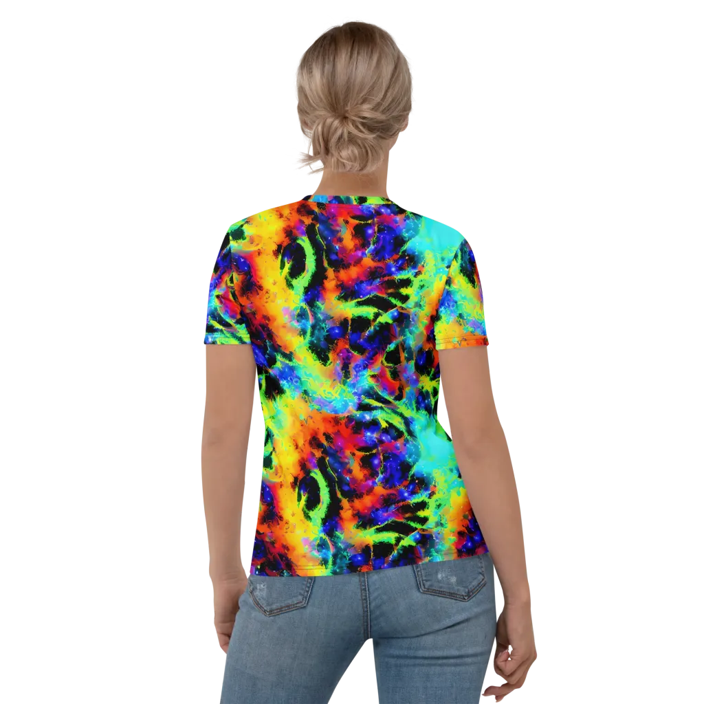 Psychic Pigment on Women's Crew Neck T-Shirt — Back
