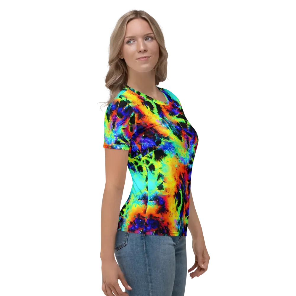Psychic Pigment on Women's Crew Neck T-Shirt — Right