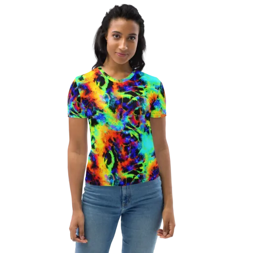 Psychic Pigment on a Women's Crew Neck T-Shirt