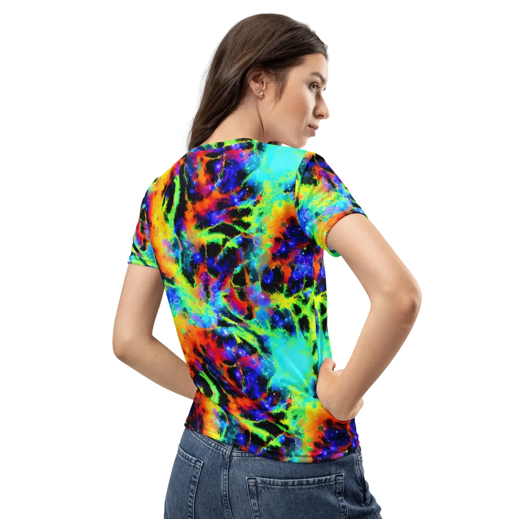 Psychic Pigment on Women's Crew Neck T-Shirt — Back