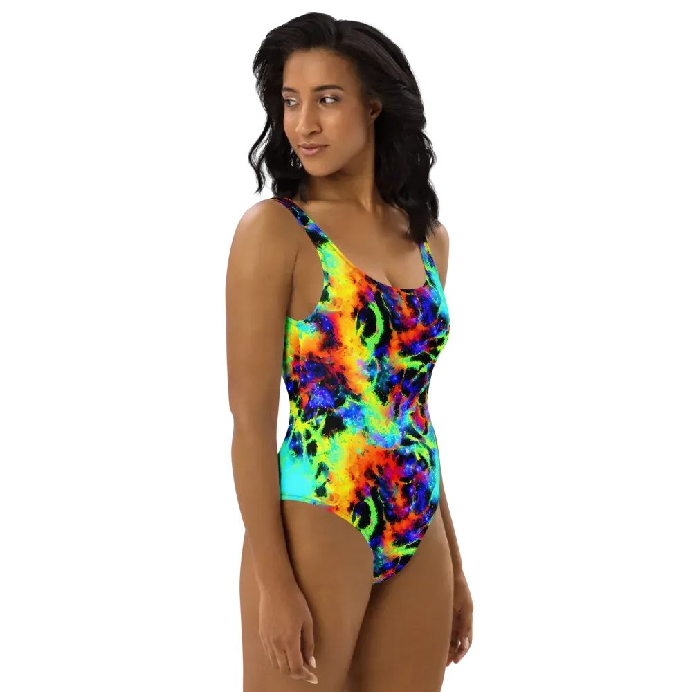 Psychic Pigment on One-Piece Swimsuit — Right