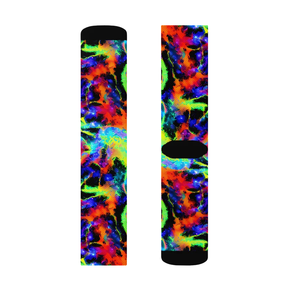 Psychic Pigment on Socks — Left Sock