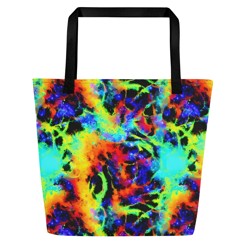 Psychic Pigment on Large Tote Bag W/ Pocket — Front