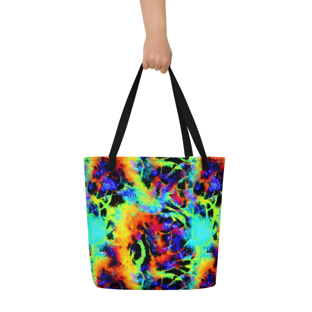 Psychic Pigment on Large Tote Bag W/ Pocket — Front