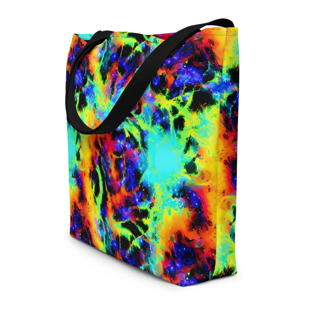 Psychic Pigment on Large Tote Bag W/ Pocket — Front