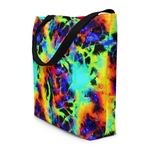 Psychic Pigment on a Large Tote Bag W/ Pocket