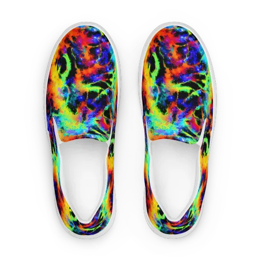 Psychic Pigment on a Women's Slip-On Canvas Shoes