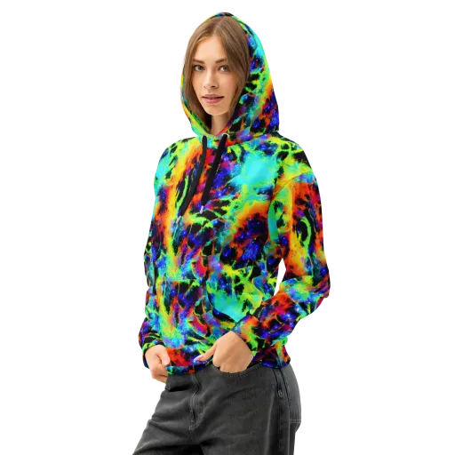 Psychic Pigment on a Cotton Hoodie