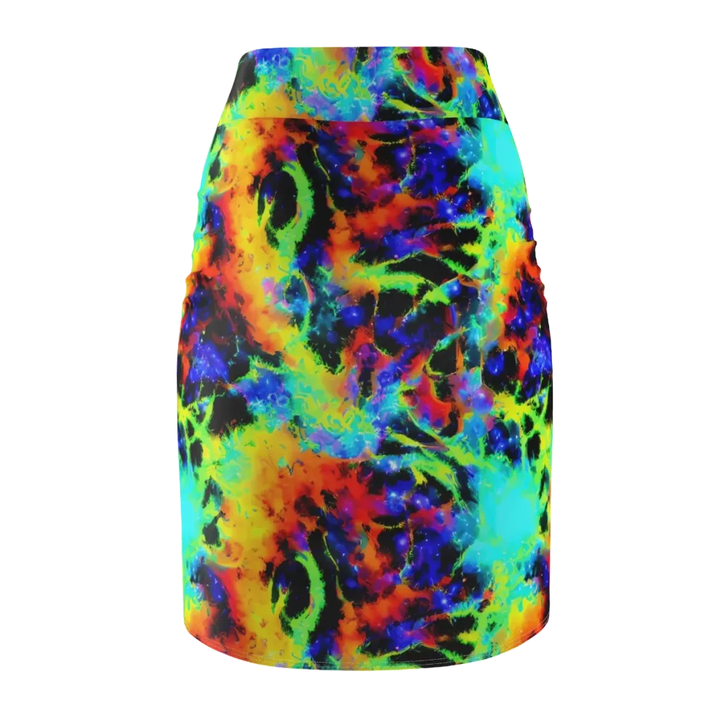 Psychic Pigment on Pencil Skirt — Back