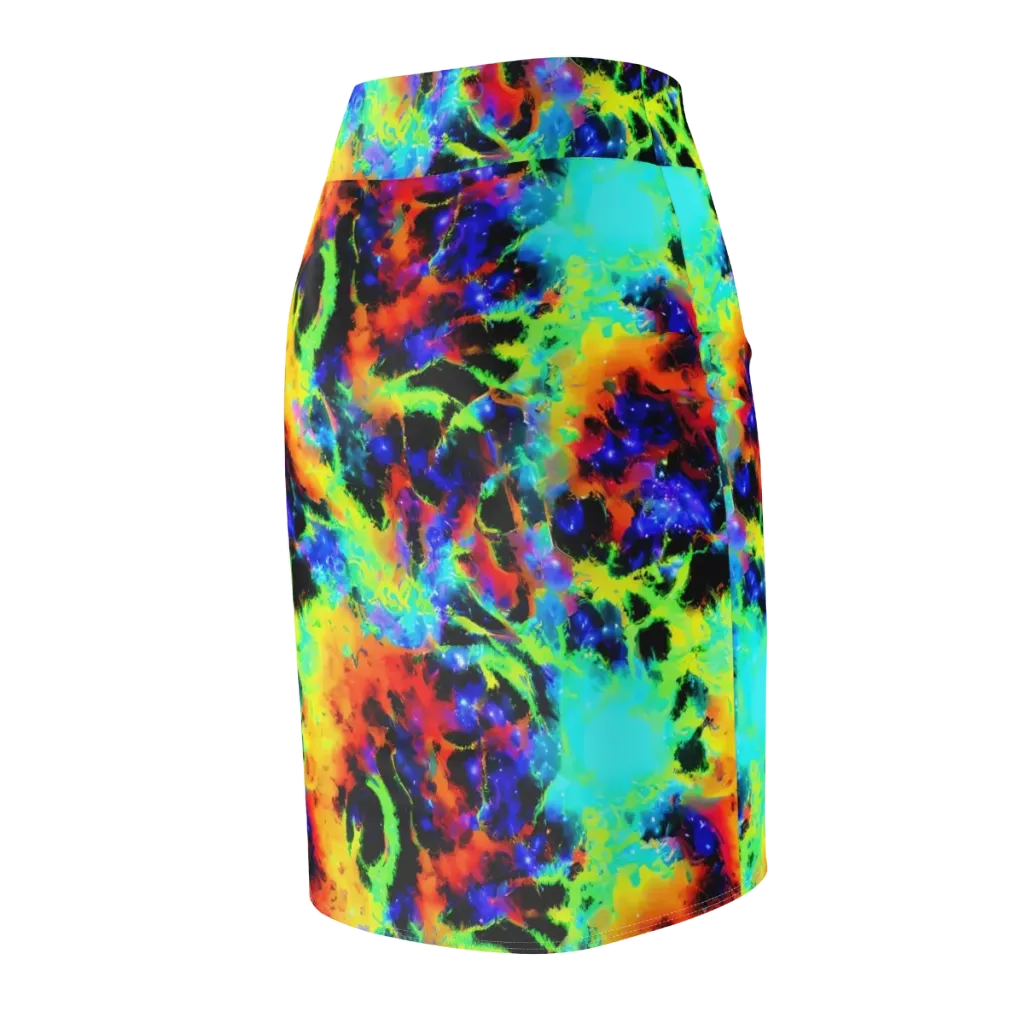 Psychic Pigment on Pencil Skirt — Back Side