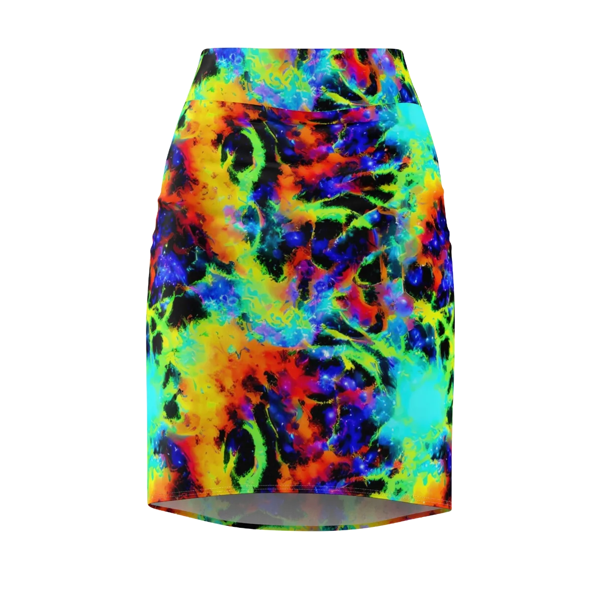 Psychic Pigment on Pencil Skirt — Front