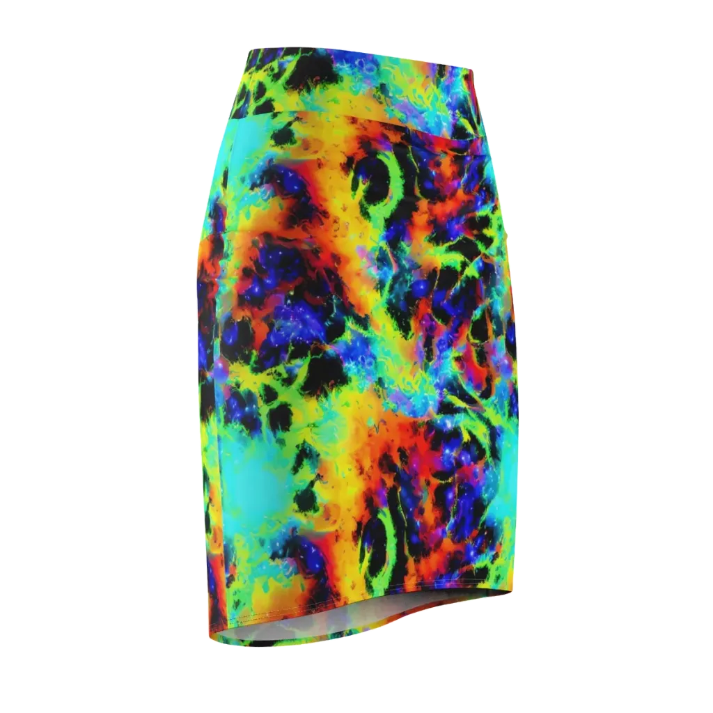 Psychic Pigment on Pencil Skirt — Front Side