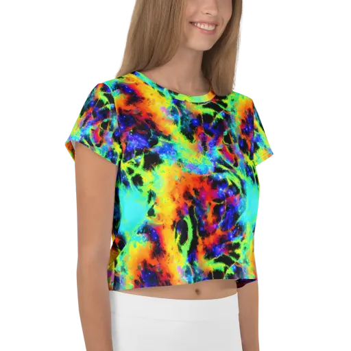 Psychic Pigment on a Crop Tee
